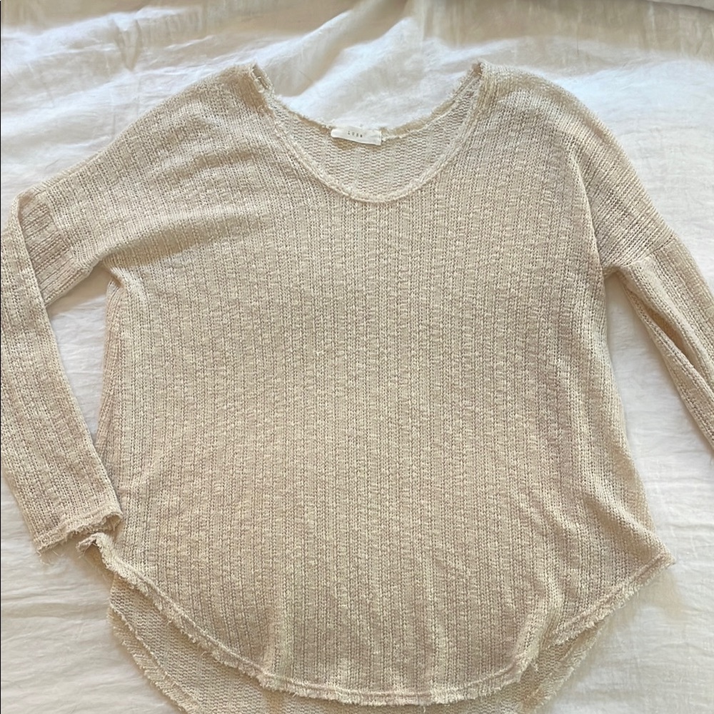 Cream White Knit Sweater